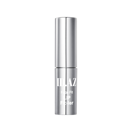 Silver cosmetic bottle with 'ILIA' branding on a white background