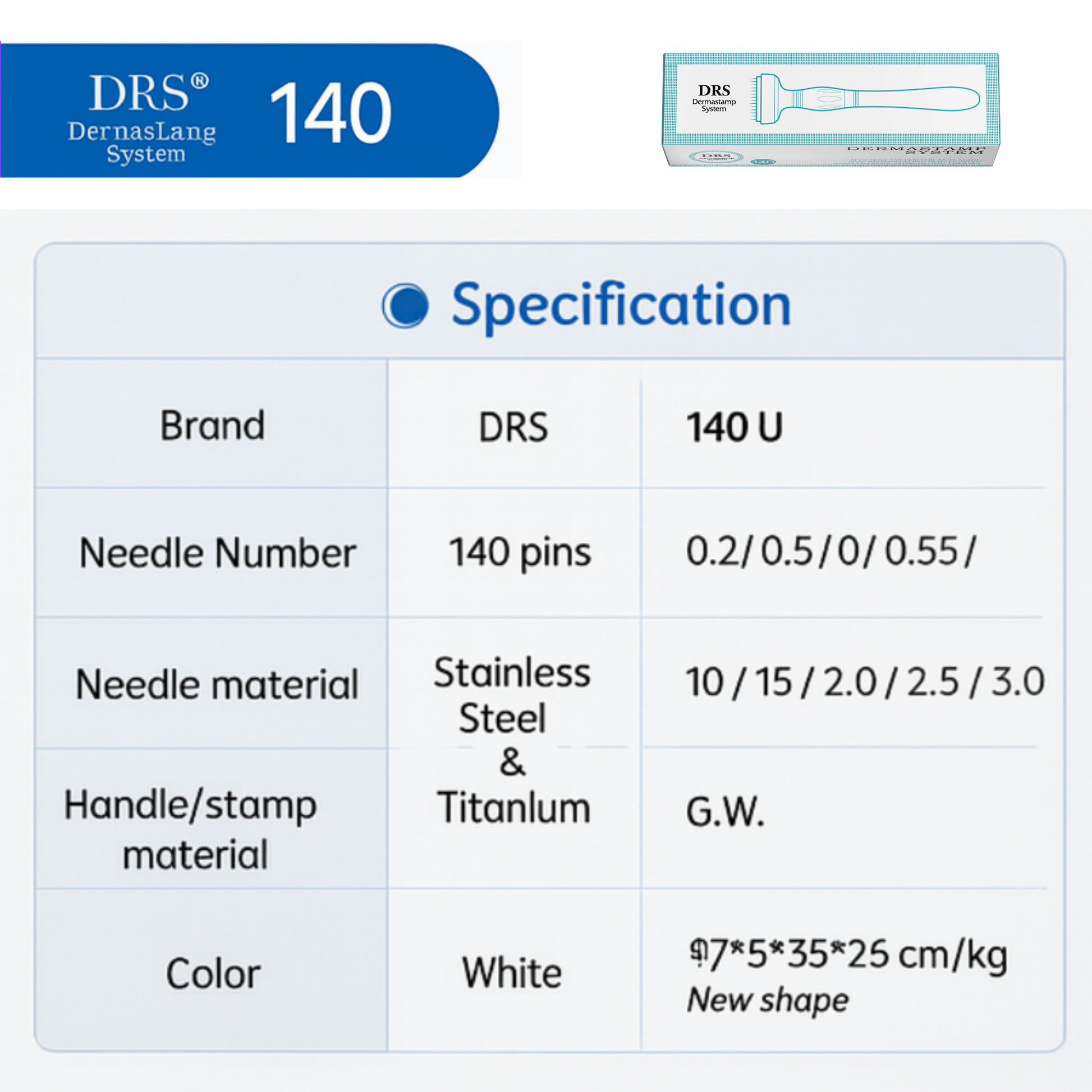 Derma Stamp DRS 140 - Filler Lux