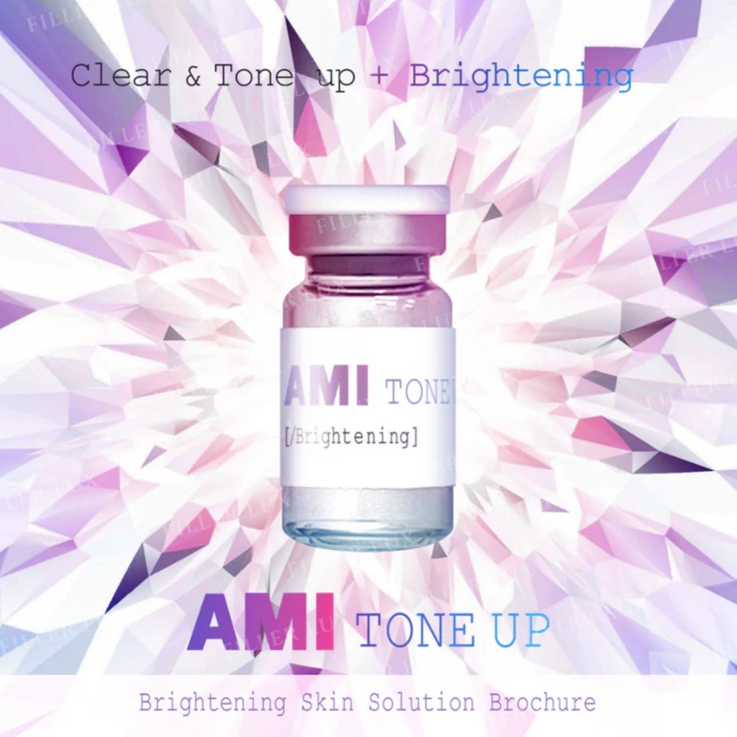Close-up of Ami Tone Up serum texture showing lightweight brightening cosmetic formula.