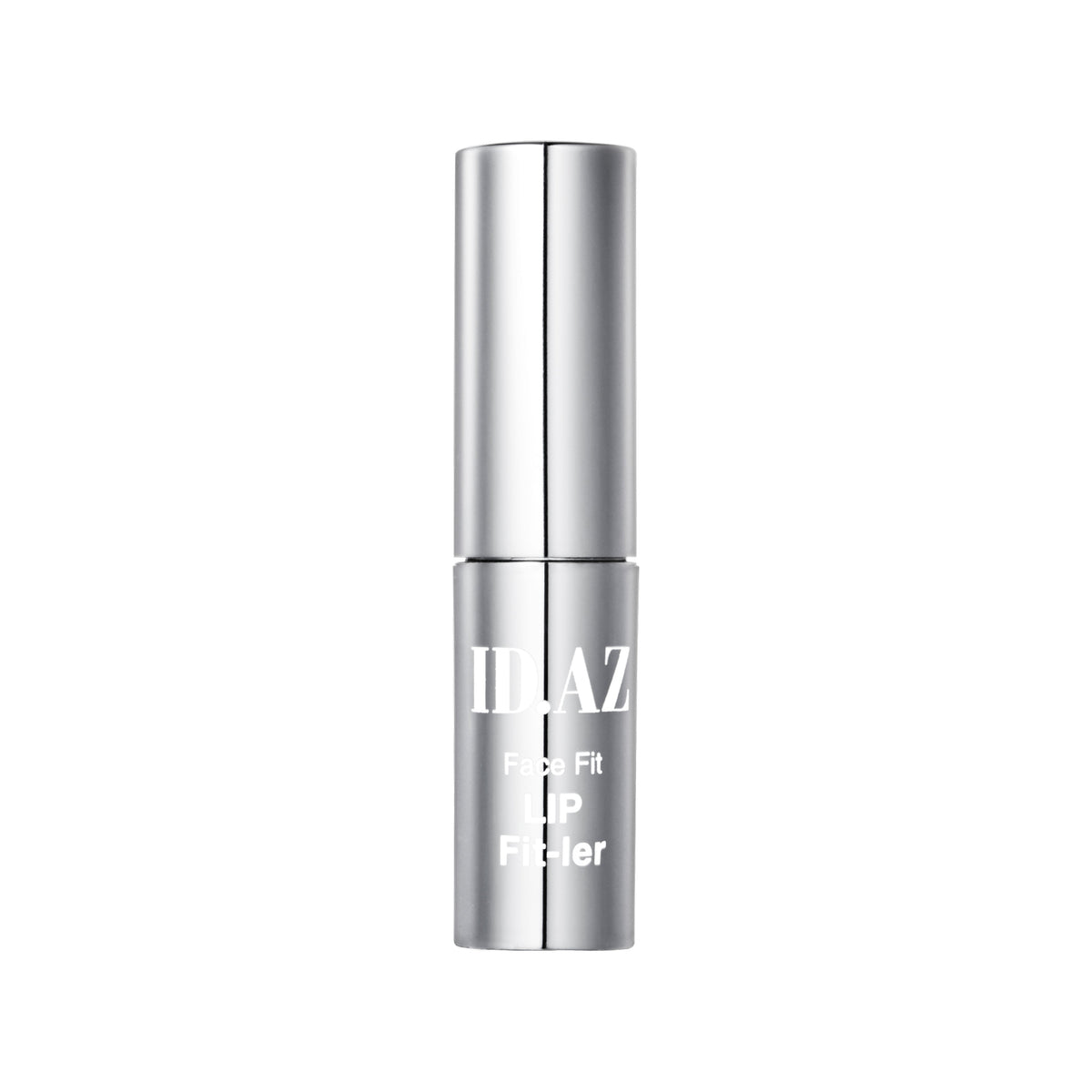 Silver cosmetic bottle with 'ILIA' branding on a white background