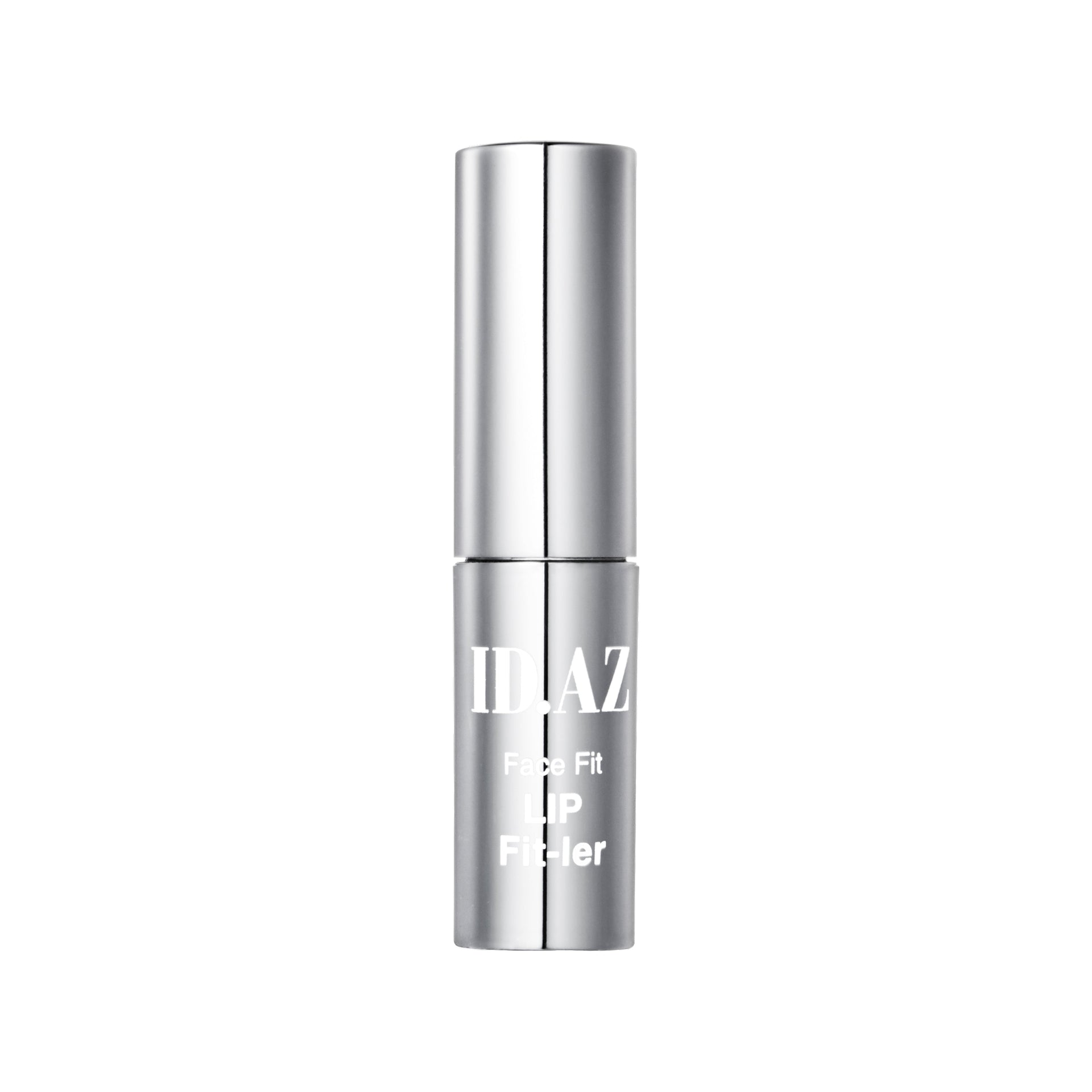 Silver cosmetic bottle with 'ILIA' branding on a white background
