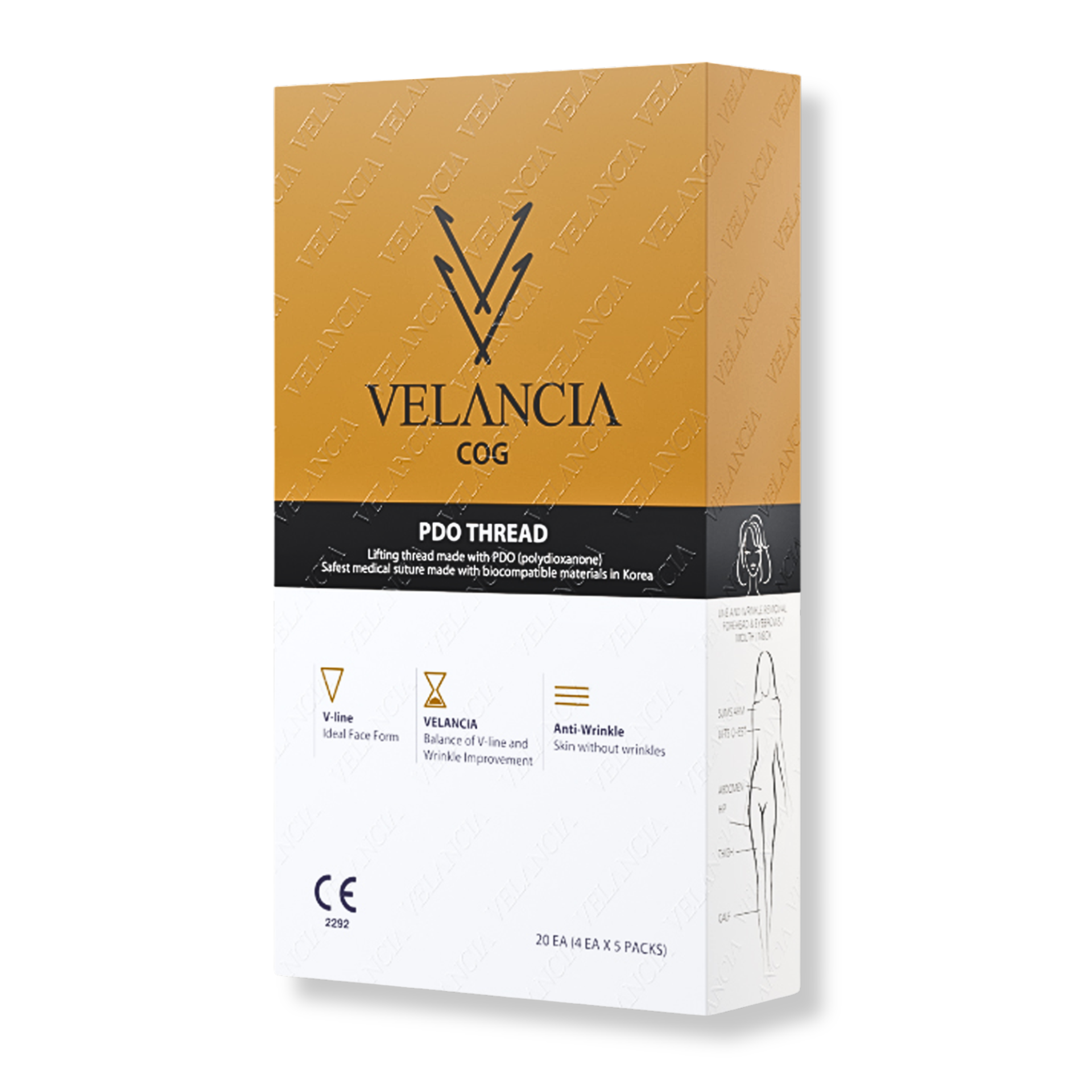 Velancia PDO COG 360 4D 21G 100 mm - Mesoglow