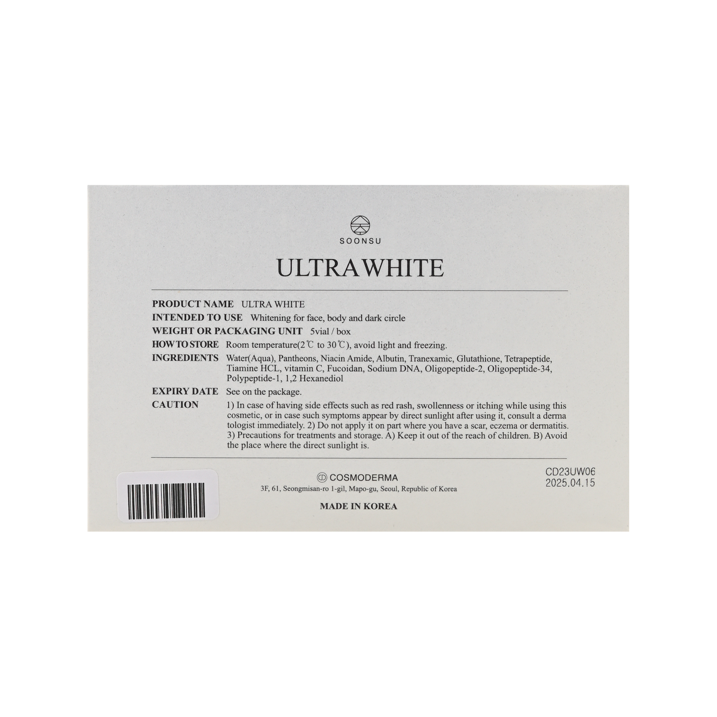 Ultra White - Filler Lux