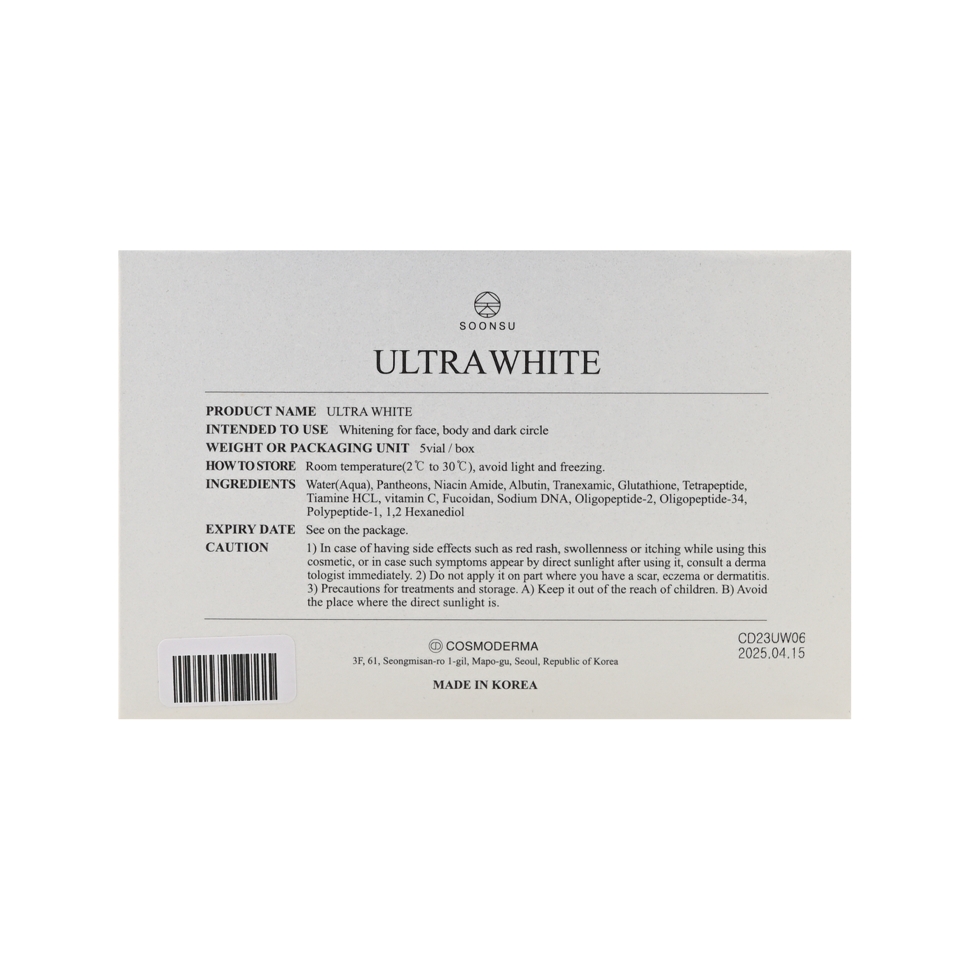 Ultra White - Filler Lux